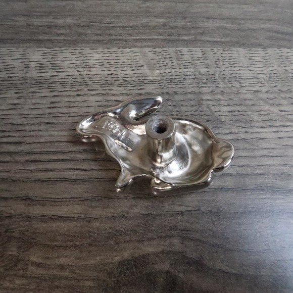 6ct Michael Aram Cabinet Drawer Bunny Rabbit Pull Knob Silver Tone - Picture 3 of 8